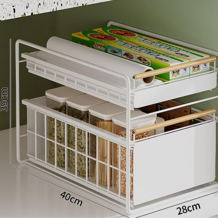 Ausziehbare Schubladen des Organizers