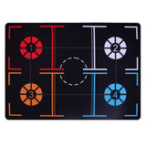 Garvee Basketball Trainer Mat Fußkontrolle Matte Mit Rutschfestem Gummi Und Sturzpunktwarnung Für Kinder Und Erwachsene Indoor Und Outdoor Schwarz In Mehreren Größen