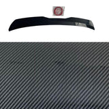 Garvee Heckspoiler für Kofferraum, Klebeband, 99 x 9.5 cm, Carbonfaser-Struktur, Schwarz – Aerodynamische Stabilität und sportlicher Look - Schwarz