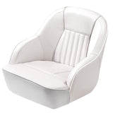Garvee Marine Vinyl Kapitänsstuhl Schwerlast Angelboot Sitz Mit Fußstütze Ergonomische Rückenlehne Grau Bootsbedarf - 