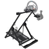 Garvee Racing Steering Wheel Stand Mit Shifter Mount, X-Type Faltbar, Carbonstahl, Für Gaming-Simulatoren, Schwarz, Verstellbar