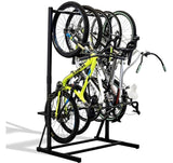 Garvee 5-fach Fahrradständer – Verstellbar, Freistehend, 136 kg Tragkraft, Pulverbeschichteter Stahl, Schwarz