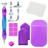Garvee Diamantmalerei Stift Set Mit Edelstahlspitze 6 Farben Kleber Ergonomisch Für Präzises Basteln 5D Malwerkzeug - 
