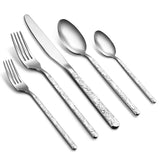 Garvee 30-Teiliges Silberbesteck-Set Für 6 Personen, Premium 18/10 Edelstahl, Spülmaschinenfest, Mustergriff, Langlebig, Zuhause & Restaurant, Silber