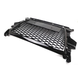 Garvee Zentrale Schutzgitter im Wabenmuster für SUV Audi Q5 2008-2012, robustes ABS, glänzend schwarz, sportlicher Stil