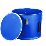 Garvee Fritteusen-Ölbehälter 10 Gal Kohlenstoffstahl Rostschutz Mit Deckel Clips Filterbeutel Für Restaurantküchen 13.8"x15.6" - Blau