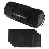 Garvee Workout Sandbag Unfilled 125-200 lbs Verstellbares Gewicht Für Krafttraining Home Gym 600D Oxford Stoff Schwarz
