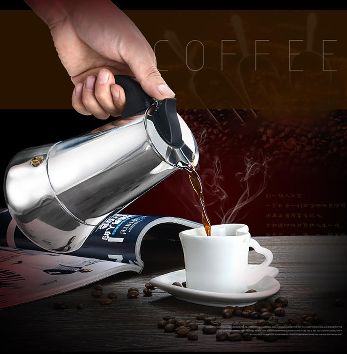 Klassische italienische Moka-Kanne Design