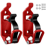 Garvee Schaufelhalter Dachträger 4 x 17-40 mm, Zinklegierung, Rot, Für Lastwagen, Auto, Boot, Werkzeug, Platzsparend, Einfach Zu Installieren - Rot