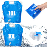 Garvee 2 x 10L Notfall Wasserbeutel Polyethylen Tragbar für Outdoor Camping Wandern