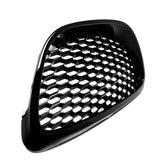 Garvee Sportliche Zentrale Kühlergrill für SEAT Leon Mk2 2006-2009, ABS Kunststoff, Glänzend Schwarz, Frontstoßstange, Straßenszene
