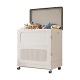 Garvee Großer 123L Wäschekorb Mit Deckel Und Rollen, Faltbar, Robuster PP-Kunststoff Für Zuhause Und Waschküche, 25.2"L x 15.74"W x 24.69"H
