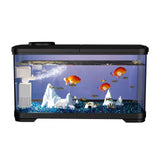 Garvee 4 Gallon Aquarium Fischbecken Mit LED Licht, Sauerstoffgenerator, Acryl, Leise Filterpumpe, Selbstversorgendes Ökosystem, Starter Kit Für Zuhause