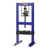 Garvee 6T Hydraulikpresse H-Rahmen, Verstellbar, Kohlenstoffstahl, Präzise Federn, Für Werkstatt & Autoreparatur - Blau