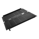 Garvee Tragbare Rollstuhlrampe 61 cm, Faltbare Aluminium Auffahrrampe mit Rutschfester Oberfläche, Bis 363 kg Tragkraft, für Zuhause & Reisen, Schwarz - Schwarz