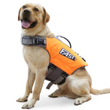 Garvee Verstellbare Hundeschwimmweste Mit Griff, Hohe Auftriebskraft, Ripstop 900D Oxford Stoff, Orange, Für Kleine Bis Große Hunde, Wassersport - Wie gezeigt