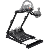 Garvee Racing Lenkradständer Mit Schaltknaufhalter Höhenverstellbar Klappbar Carbonstahl Mit Rollen Für Gaming Cockpit