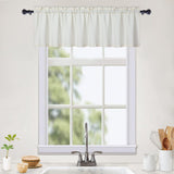Garvee Wasserfeste Küchenvorhänge Mit Reliefstruktur Kaffeefarben Halbe Fenster 150x15 cm Beige Für Küche Und Bad - Beige