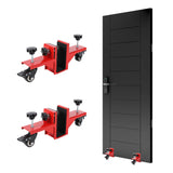 Garvee Türinstallationsset 2 Stück Für 0-1,89" Dicke Türen, 750 LBS Tragkraft, Q235 Stahl, Rot, Gewerbe & Zuhause - Rot