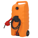 Garvee 53L Kraftstoff-Transportwagen (Orange) – Mit Handpumpe & 3m Schlauch, 6″ Rädern & verstautem Griff - Orange