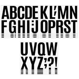 Garvee 272pcs Vinyl Buchstaben Aufkleber 24 Blatt Selbstklebend Wasserdicht Für DIY Kunst Handwerk 8,7x12 Zoll Groß - Wie gezeigt