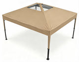 Garvee Faltpavillon 3 × 3 m, 3 × 3 m, Zentrale Verriegelung, 3 x 3 m Dachfläche, Khaki - Khaki