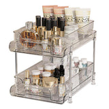 Garvee Klarer Badezimmer Organizer Mit Trennwänden Aus PET Und Edelstahl, Ausziehbar, Für Küche Und Bad, Transparent, Vielseitig - Transparent