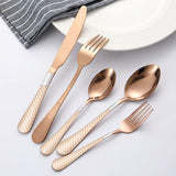 Garvee Besteck Set 20-Teilig Edelstahl Schachbrettmuster Für Haushalt & Tisch, Service Für 5 Personen, Spiegelpoliert - 