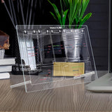 Garvee Acryl-Kalender Wöchentliche Planungstafel Desktop Weiß Mit Ständer 11,8x7,9 Zoll