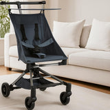 Garvee Leichter Reisebuggy – Flugzeugtauglich, Faltbar, UV-Schutz, 3,8 kg, Aluminiumrahmen, 360° Räder - Blau