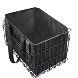 Garvee Fahrrad-Hinterradkorb Mit Abnehmbarer Tasche, Faltbar, Metall, Reflektorblatt Für Outdoor-Einkauf, Schwarz