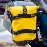 Garvee Motorradtasche Mit Schutzbügel Wasserdicht IPX6 8L Gelb Für Motorradrahmen Und Offroad