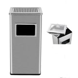 Garvee 8 Gallon Outdoor Mülleimer Edelstahl Aschenbecher Mit Herausnehmbarem Eimer Für Garten & Büro, Kompakt, Wetterfest, Handschuh-frei