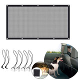 Garvee Hundeabsperrnetz fürs Auto, Kofferraumschutznetz, Universal-Innenraumzubehör, 115x62 cm, Schwarz
