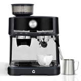 Garvee Profi 20-Bar Espressomaschine mit Mahlwerk – Halbautomatisch für Barista-Qualität zu Hause, 1,5L Tank, 30 Mahlgrade, 58mm Siebträger - Schwarz