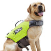 Garvee Schwimmweste Hund Ripstop Rettungsweste Verstellbar Mit Griff Reflektierend Für Kleine Mittlere Große Hunde Fluoreszierendes Grün Größe XL