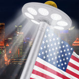 Garvee Solar Flaggenmast Licht 136 LED Superhell IP67 ABS Wetterfest Für 15-25ft Outdoor Garten
