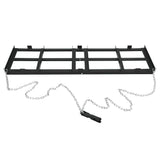 GARVEE Schwerlast Schleppegge 122 × 51 cm, Mit Zugkette und Universal-Kupplung, Für ATV, UTV & Traktor, Schwarz - Schwarz