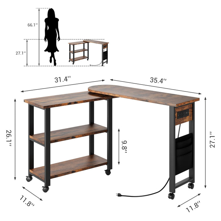 Robuster und langlebiger drehbarer Beistelltisch