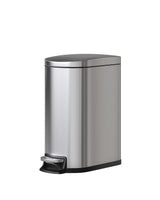 Garvee 13 Gal Edelstahl Küchenmülleimer Mit Deckel, Soft-Close, Innenbehälter, Silber, Kompakt Für Enge Räume - Edelstahl