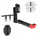 Garvee Fahrrad-Wandhalterung Klappbar & Schwenkbar Für 20-29" Räder, Metall, 35kg Tragkraft, Haken, Garage & Wohnung, Platzsparend
