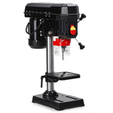 Garvee Säulenbohrmaschine 2,5A, 3100 U/min, Laser, Neigbarer Tisch 45°, Für Holz & Metall