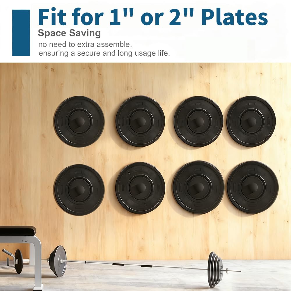 Platzsparender Fitness Gewichtshalter