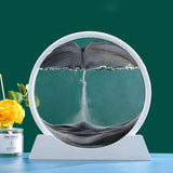 Garvee Sandbild 3D Sandkunst 7 Zoll Schwarzes Material Büro- Und Wohnraumdeko Entspannende Schreibtischdeko - Schwarz