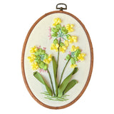 Garvee Stickerei Starter Kit Für Anfänger Mit 3D Blumenmuster, DIY Stickset Mit Stoff, Reifen, Fäden, Nadeln, One Size, Mehrfarbig - Wie gezeigt