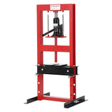 Garvee 6T Hydraulikpresse H-Rahmen, Verstellbar, Kohlenstoffstahl, Präzise Federn, Für Werkstatt & Autoreparatur - Rot