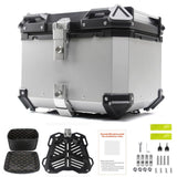 Garvee Motorrad Top Case 45L Aluminiumlegierung Wasserdicht Sicherheitsverschluss Für Touring Schwarz - schwarz