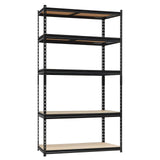 Garvee Heavy Duty Garage Shelving Units 5-Tier Verstellbar 2000 LBS Tragkraft SPCC Stahl Pulverbeschichtet Robust V-Form Rahmen Für Garage Werkstatt 60x18x72 Zoll Schwarz