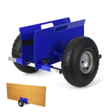 Garvee verstellbarer Plattenwagen bis 272 kg, Trockenbauplatten-Transportwagen aus legiertem Stahl mit 25,4 cm-Luftreifen, Schutzmatten und robuster Konstruktion, Blau - Blau