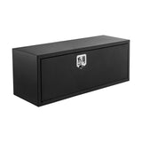 GARVEE Pickup Werkzeugkasten aus Stahl, 75 x 35 x 40 cm LKW Aufbewahrungsbox mit Wetterfestem Design und Schnellzugriff, Abschließbare Transportbox für Truck, Anhänger und Fahrzeuge, Schwarz - Schwarz